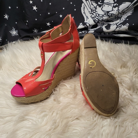 Neon Guess Platform Wedge - Picture 2 of 4